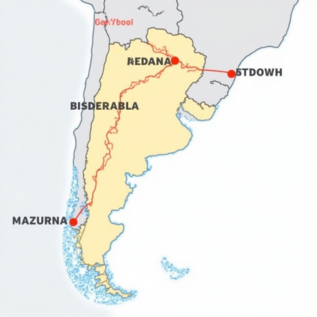 Mapa de rutas argentinas